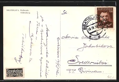 AK Bratislava, Podhradie, Dampfer Orel