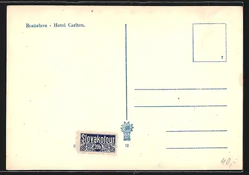 AK Bratislava, Hotel Carlton