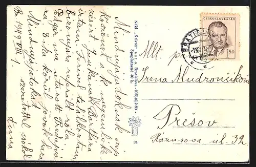 AK Bratislava, Hotel Carlton, Ortsansicht mit Dampfer