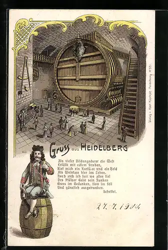 Lithographie Heidelberg, Das grosse Fass