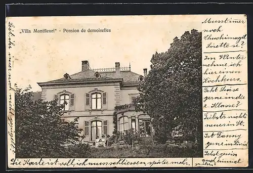 AK Neuveville, Villa Montfleuri, Pension de demoiselles