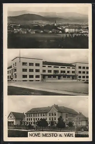 AK Nove Mesto n. Vah., Panorama, Okresny a obecny urad, Gymnazium