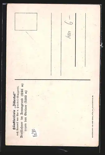 Künstler-AK Edo v. Handel-Mazzetti: Ginzling, Breitlahner im Zemmgrund