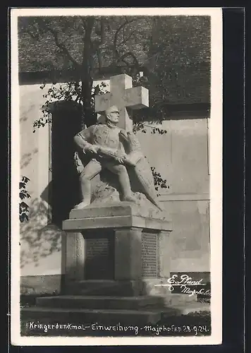 AK Mayrhofen, Kriegerdenkmal-Einweihung am 28. 9. 1924