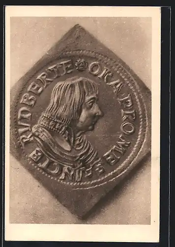 Künstler-AK Keutschach, Bildnis Leonhard von Keutschach, 1495-1519, Erbauer d. St. Georgskapelle a.d Festung in Salzburg