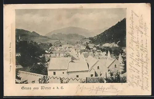 AK Weyer a. d. E., Blick auf den Ort