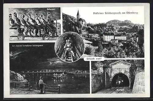 AK Hallein, Salzbergwerk am Dürrnberg mit Stollenfahrt, Salzsee und Ausfahrt