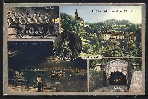 AK Hallein, Salzbergwerk am Dürrnberg mit Stollenfahrt, Salzsee und Ausfahrt