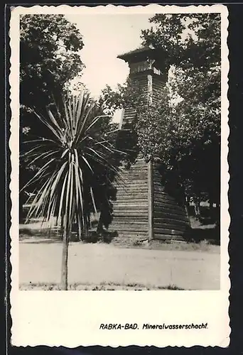 AK Rabka-Bad, Ansicht des Mineralwasserschachts