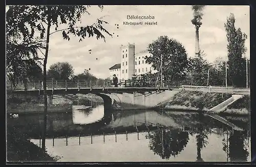 AK Békéscsaba, Körösparti részlet