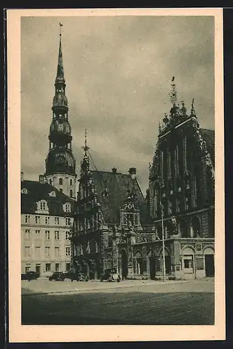 AK Riga, Partie in der Altstadt / Vecpilseta