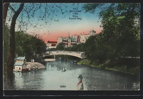 AK Riga, Flusspartie am Bastei-Berg