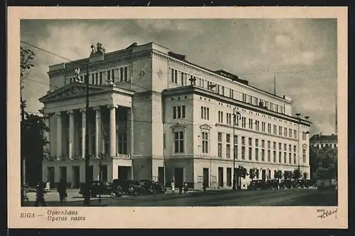 AK Riga, Strassenpartie am Opernhaus, Operas nams