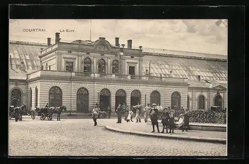 AK Courtrai, La Gare