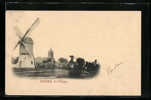 AK Knocke, Le Vilagge, Windmühle