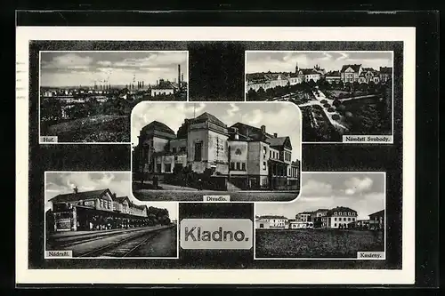 AK Kladno, Divadlo, Nàdrazi, Kasarny, Nàmesti Svobody, Hut