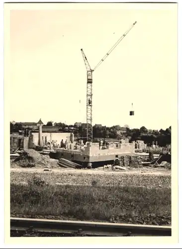 Fotografie unbekannter Fotograf, Ansicht Salzgitter-Gebharshagen, Bau der Neubausiedlung Gebhardshagen Lager IV