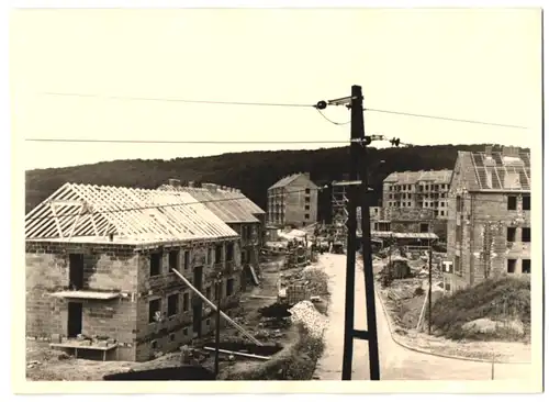 Fotografie unbekannter Fotograf, Ansicht Salzgitter-Gebhardshagen, Neubausiedlung Viertel Stückenberg, Rohbau