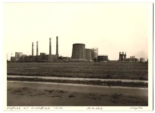 Fotografie unbekannter Fotograf, Ansicht Salzgitter, Blick nach dem Kraftwerk mit Stickstoffwerk Hütte