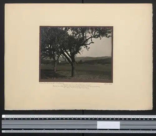 Fotografie Georg Friedrich Leonhardt, Stuttgart, Ansicht Unterbrüden, Panorama am Weissachgrund 1925