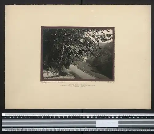 Fotografie Georg Friedrich Leonhardt, Stuttgart, Ansicht Wiedikon, die Schleife an der Strasse nach Zürich 1925