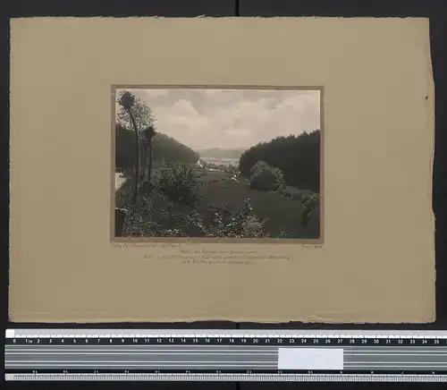 Fotografie Georg Friedrich Leonhardt, Stuttgart, Ansicht Schönbüch / Württemberg, Neckartal - Panorama um 1920