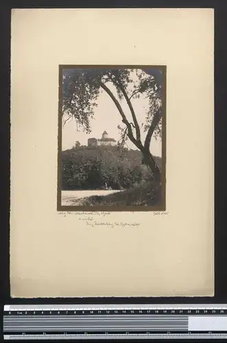 Fotografie Georg Friedrich Leonhardt, Stuttgart, Ansicht Oppenweiler, Burg Reichenberg im Murrthal 1925