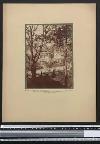 Fotografie Georg Friedrich Leonhardt, Stuttgart, Ansicht Grosssachsenheim, Ortsansicht mit Gasthaus um 1922