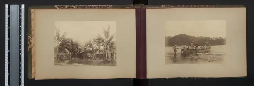 Fotoalbum mit 42 Fotografien. K.u.K. Kriegsmarine, Rundreise / Expedition Lagos, Kamerun, Dakar, Freetown, New York 10