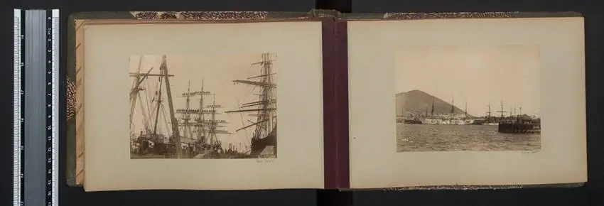 Fotoalbum mit 42 Fotografien. K.u.K. Kriegsmarine, Rundreise / Expedition Lagos, Kamerun, Dakar, Freetown, New York 15