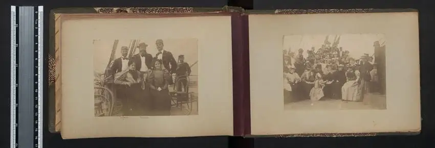 Fotoalbum mit 42 Fotografien. K.u.K. Kriegsmarine, Rundreise / Expedition Lagos, Kamerun, Dakar, Freetown, New York 3