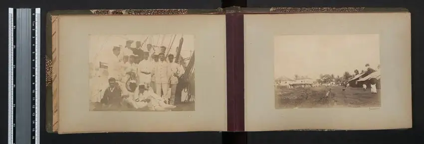 Fotoalbum mit 42 Fotografien. K.u.K. Kriegsmarine, Rundreise / Expedition Lagos, Kamerun, Dakar, Freetown, New York 8