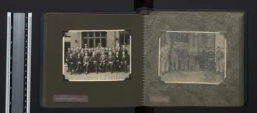 Fotoalbum mit 46 Fotografien, Ansicht Flensburg, 70 Jahre Firma C. M. Hansen Nachf. Mineralöl / Tankstelle, 1932