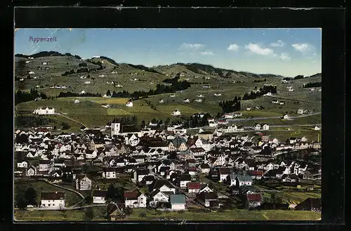 AK Appenzell, Totalansicht der Stadt