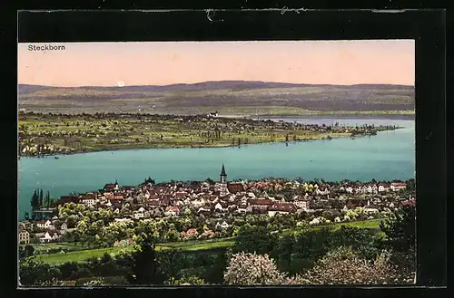 AK Steckborn, Ortsansicht aus der Vogelschau