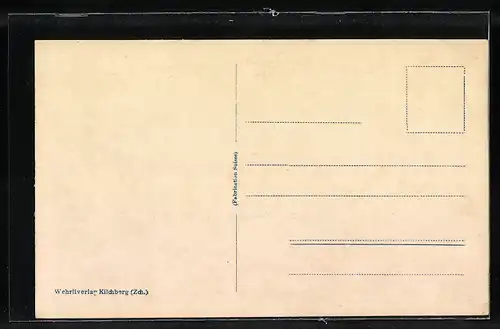 AK Arosa, Totalansicht gegen die Furkehörner