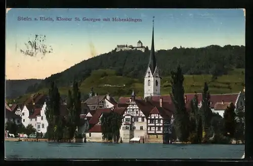AK Stein a. Rhein, Kloster St. Georgen mit Hohenklingen