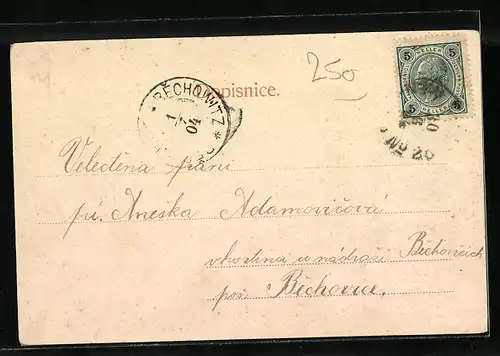 Künstler-AK Pecky n. Dr., Raffinerie cukru