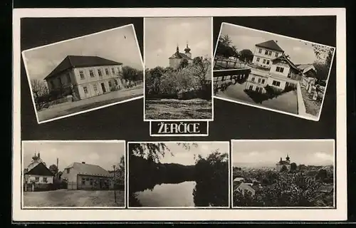 AK Zercice, Kirche, Ortspartien