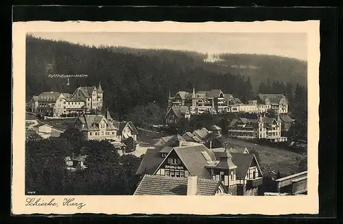 AK Schierke /Harz, Ortsansicht aus der Vogelschau