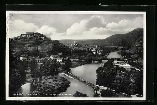 AK Bad Münster a. Stein, Ebernburg mit Rotenfels