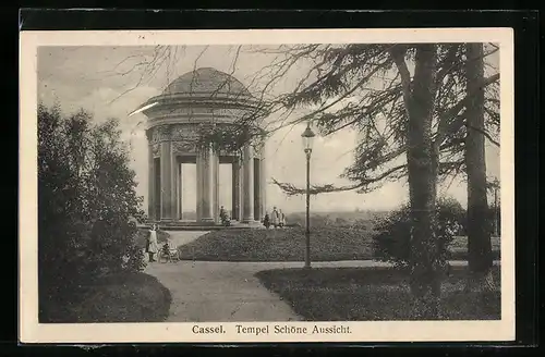 AK Cassel, Tempel Schöne Aussicht