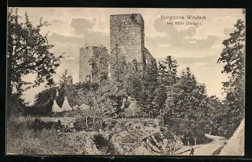 AK Bühl /Baden, Burgruine Windeck