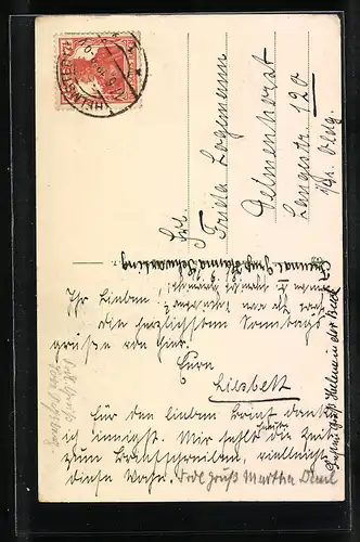 AK Helmstedt, Strassenpartie am Hausmannsturm