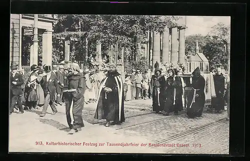 AK Kassel, Kulturhistorischer Festzug zur Tausendjahrfeier der Residenzstadt, 1913, Mönche