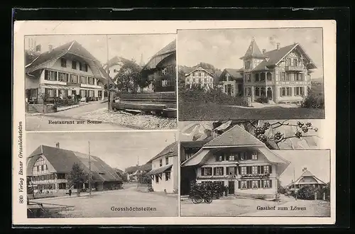 AK Grosshöchstetten, Restaurant zur Sonne, Gasthof zum Löwen