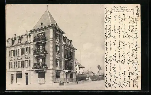 AK Bern, Café Dufour bei der Kaserne, Bes. A. Lienhard