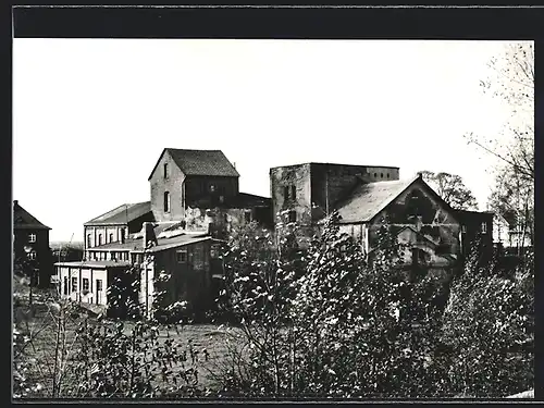 AK Oelsnitz /Erzgeb., Bergbaumuseum Karl-Liebknecht-Schacht, Techn. Denkmal, Gottes-Segen und Glückauf-Schacht Lugau