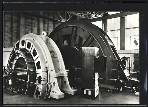 AK Oelsnitz, Bergbaumuseum Karl-Liebknecht-Schacht, Elektrische Turmfördermaschine