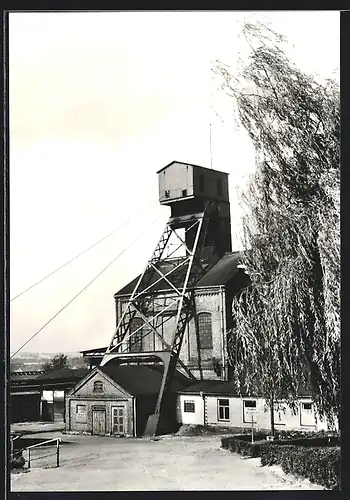 AK Oelsnitz /Erzgeb., Bergbaumuseum Karl-Liebknecht-Schacht, Friedrich-Engels-Schacht